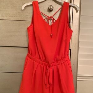 cute orange romper